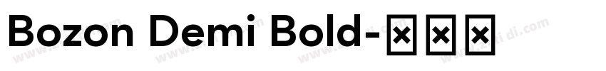 Bozon Demi Bold字体转换